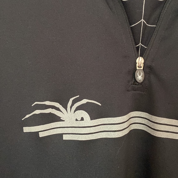 Spyder Men’s Black 1/2 Zip - Picture 4 of 5
